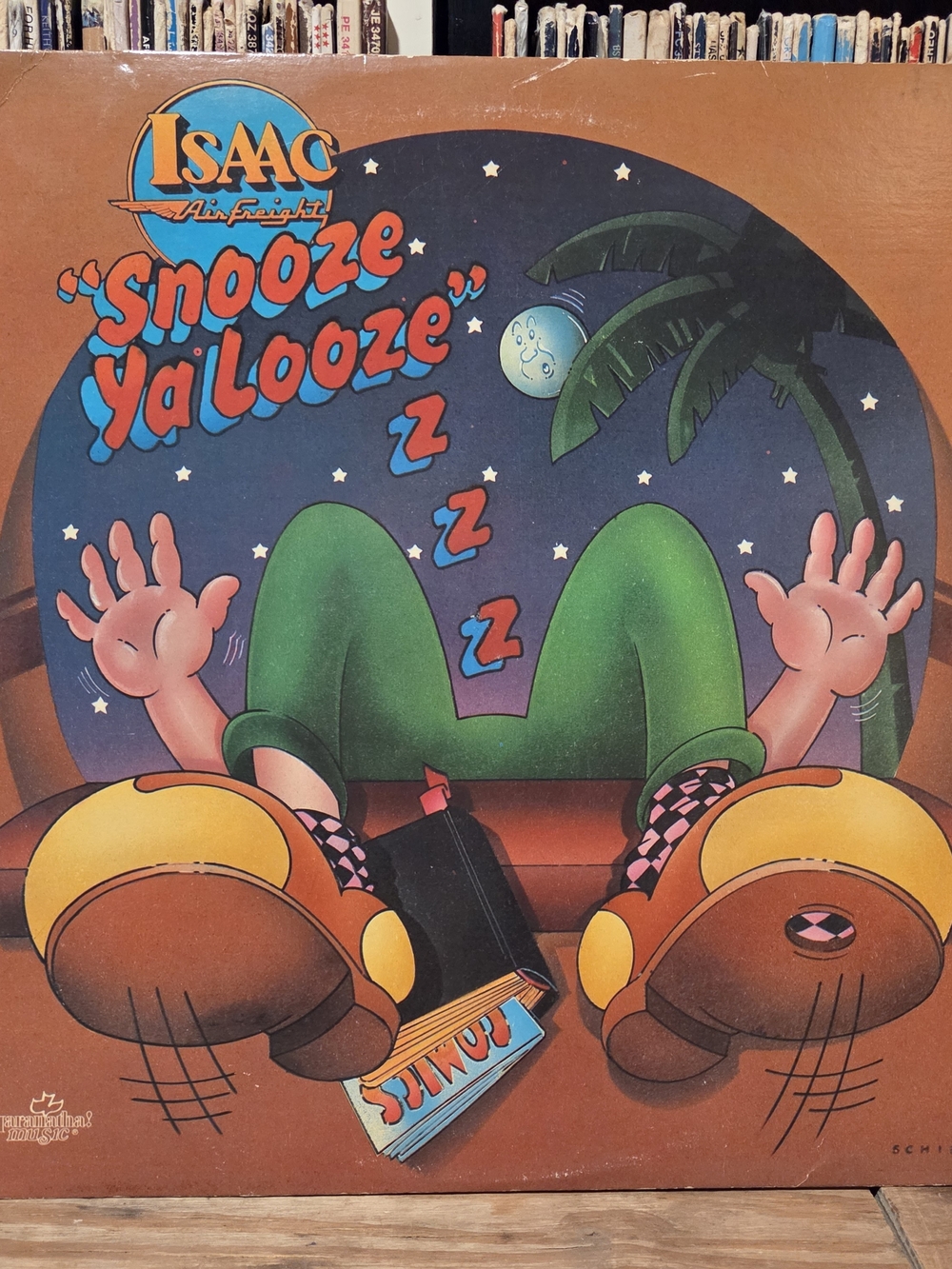 Isaac airfreight "Snooze Ya Looze" vintage Vinyl Album christian